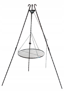 Garden grill set grate + tripod (70cm)