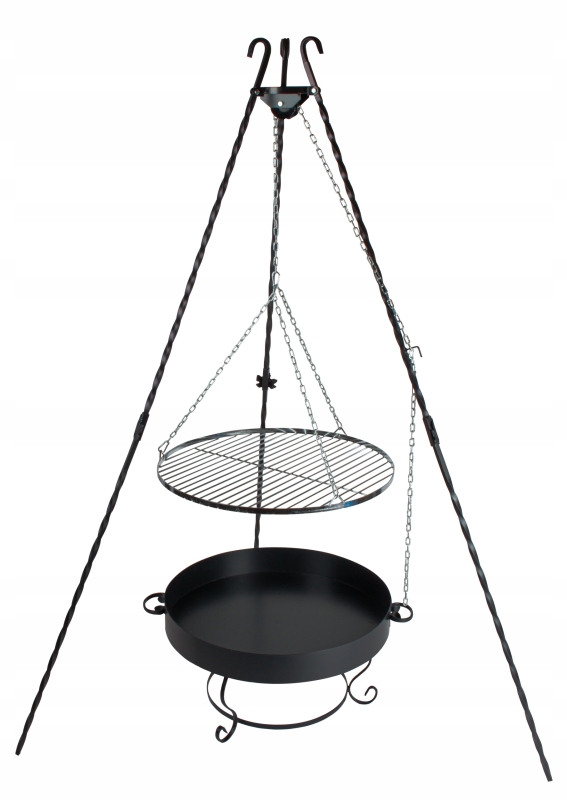 Ruszt okrągły 70 cm, chromowany, do grilla,