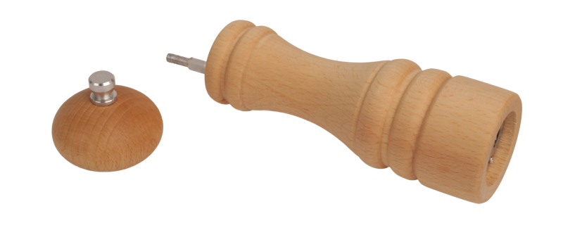 Młynek do pieprzu i soli 18 cm  naturalny ładny