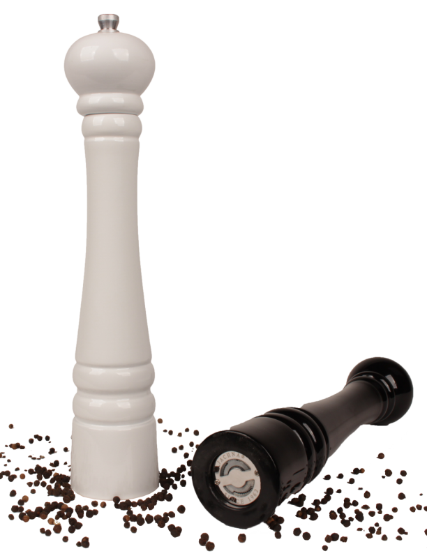 Młynki ręczne, 32 cm, lakierowane, elegancki design, kuchnia, sól pieprz