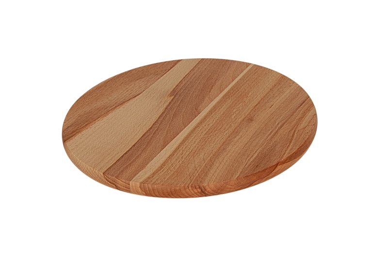 Kolorowa obrotowa patera z drewna, średnica 30 cm - idealna do serwowania przekąsek i deserów