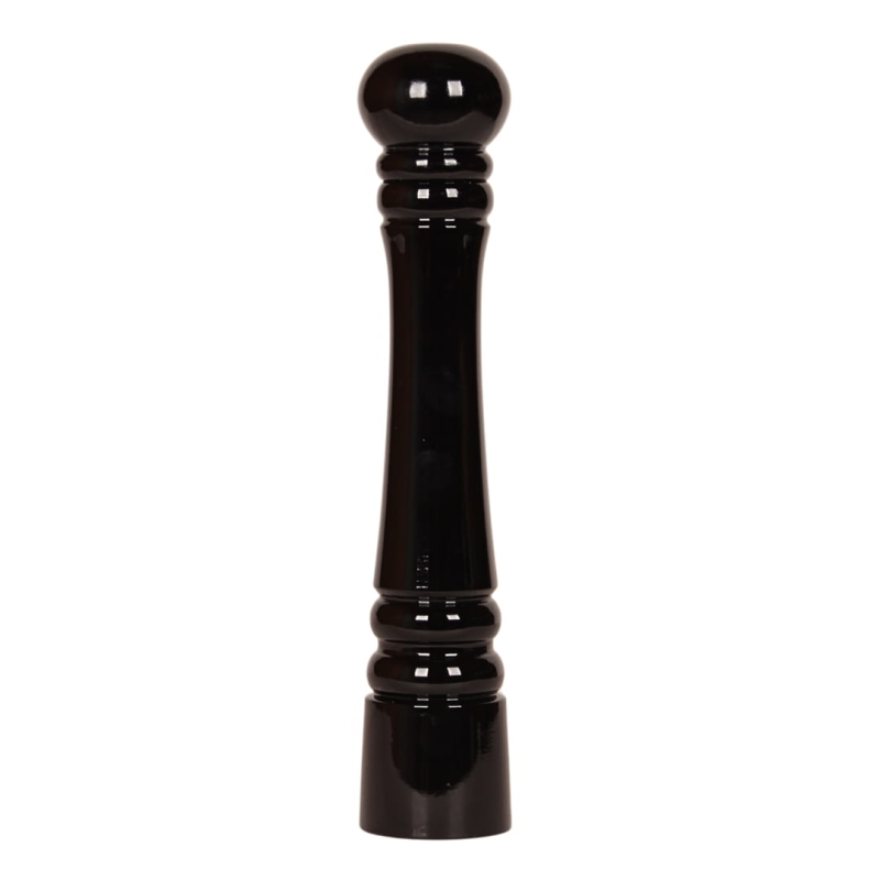 Elegancki czarny młynek premium o klasycznym designie, wysokość 32 cm, z regulowanym mechanizmem mielenia.