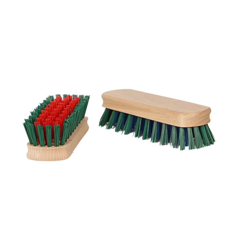 Kompaktowa szczotka ręczna z nylonowym włosiem, długość 18 cm, do różnych powierzchni