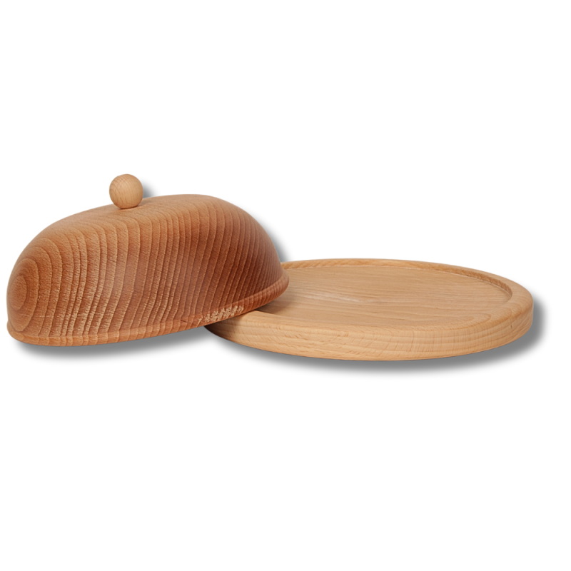 Podstawka Bukowa z Pokrywką - Mała, Średnica 18 cm