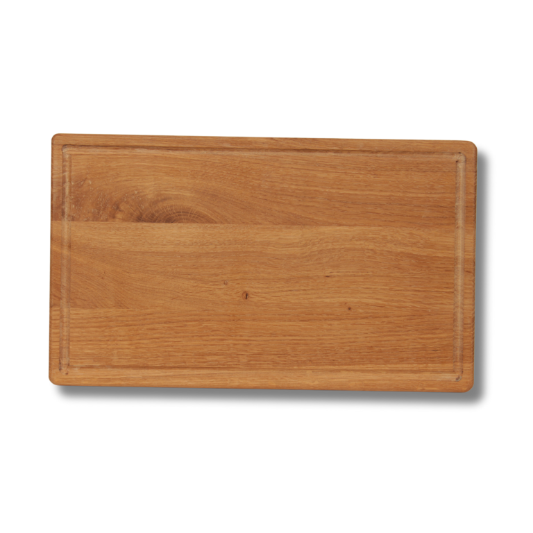 Solidna deska do krojenia z drewna dębowego wymiary 45x25x2 cm