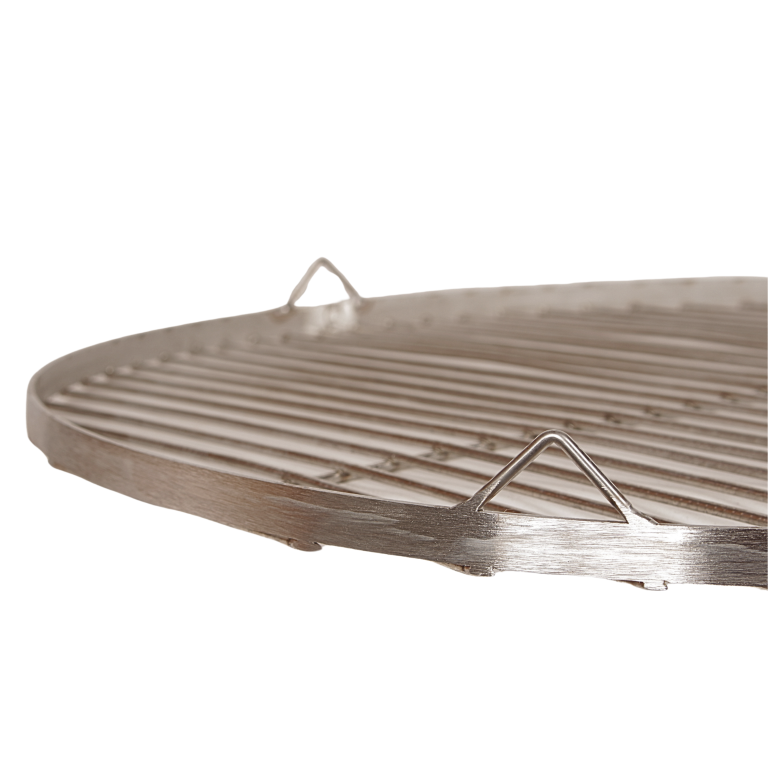 Okrągła kratka grillowa ze stali nierdzewnej, 60 cm średnicy, do gotowania na świeżym powietrzu