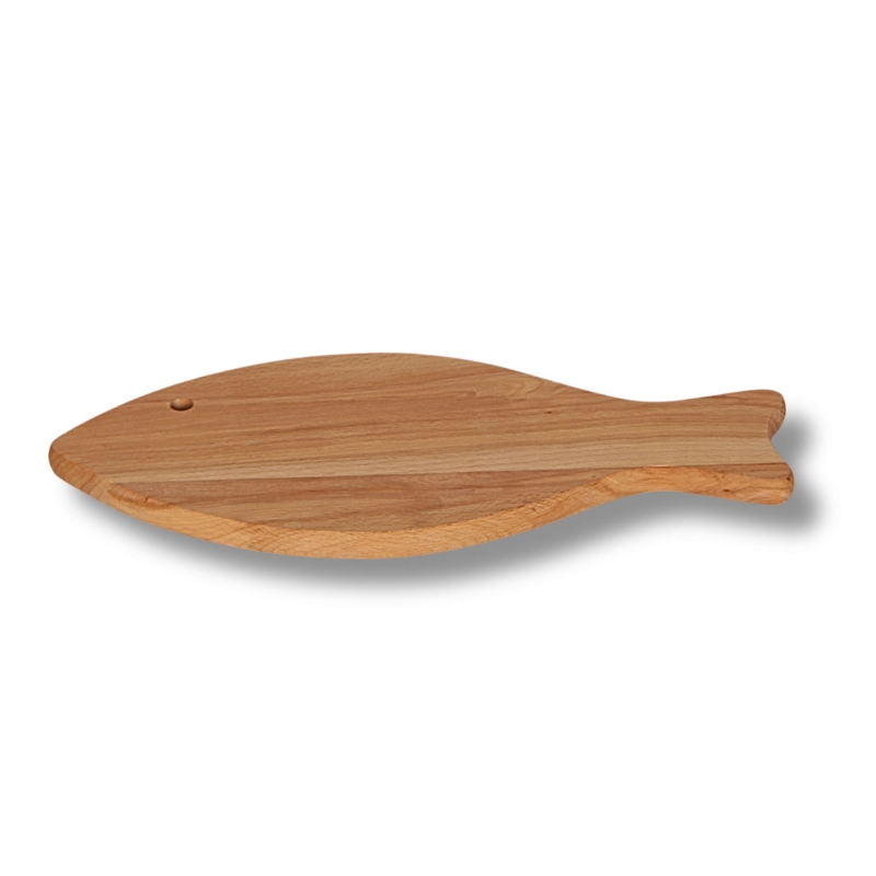 Dekoracyjna deska kuchenna rybka, wykonana z drewna, 36x17 cm