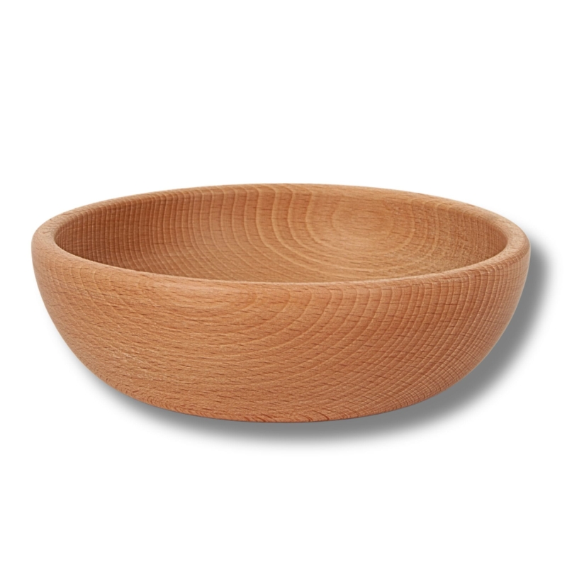 Miska z naturalnego drewna o średnicy 18 cm