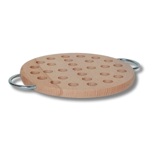 Beech Wood Hot Pot Trivet with Handles