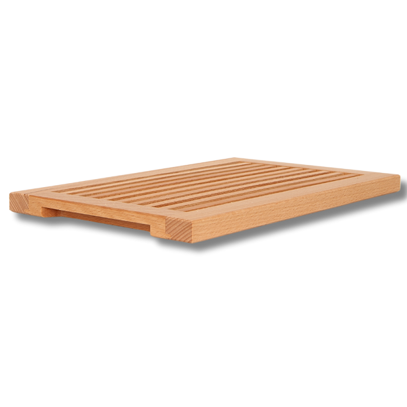 Deska drewniana bukowa z rowkami na okruchy 40x25