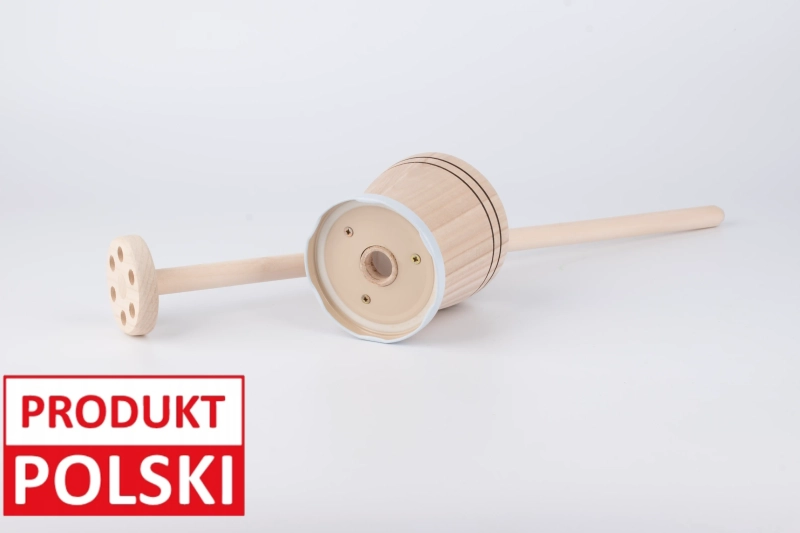 maselnica tradycyjna drewniana do ubijania masła polskiej produkcji