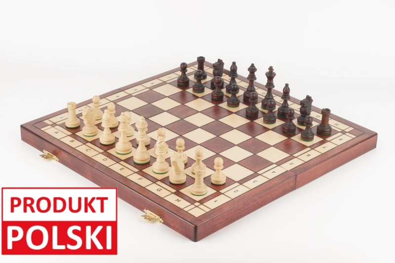 Szachownica drewniana polskiej produkcji
