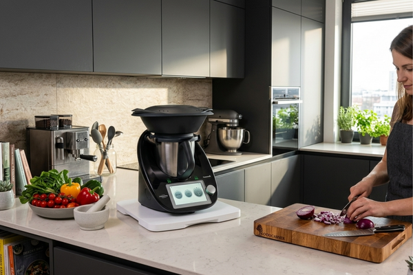 Drewniana podstawką pod thermomix - biała - aranżacja.png