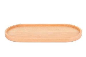 Podstawka drewniana bukowa owalna 26x12