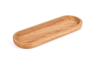 Podstawka drewniana dębowa owalna 28cm