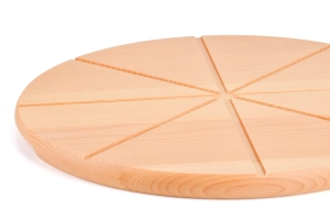Deska drewniana bukowa pod pizze z rowkami 35
