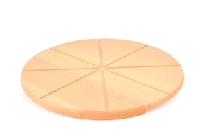 Deska drewniana bukowa pod pizze z rowkami 35