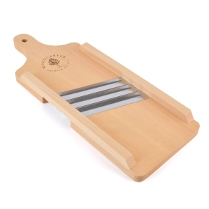 3-Blade Wooden Vegetable Shredder with Engraved Logo
