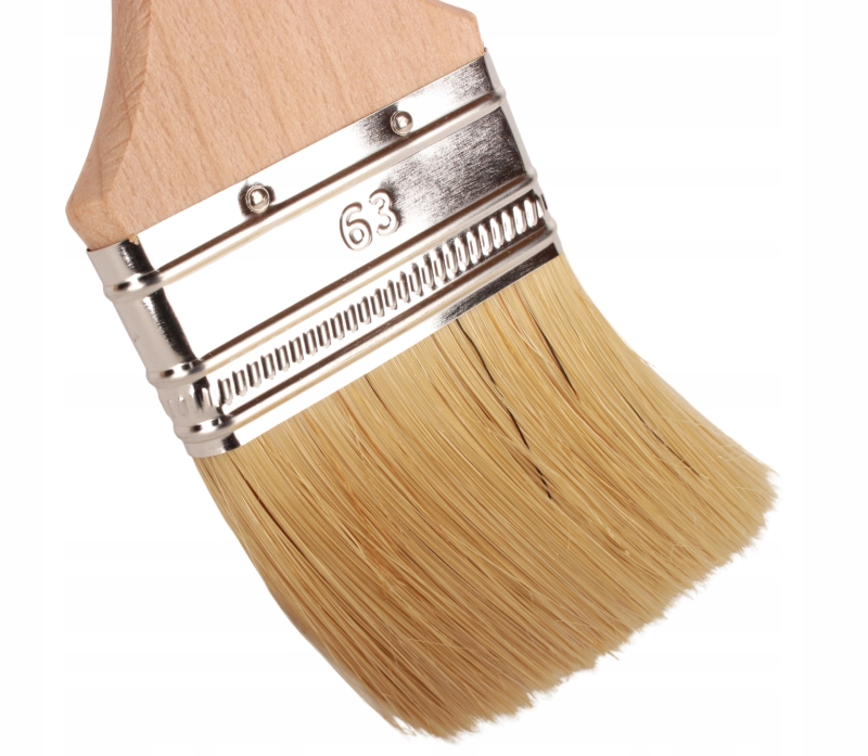 Pędzel angielski 63mm, płaski, włosie naturalne, malowanie szerokich powierzchni