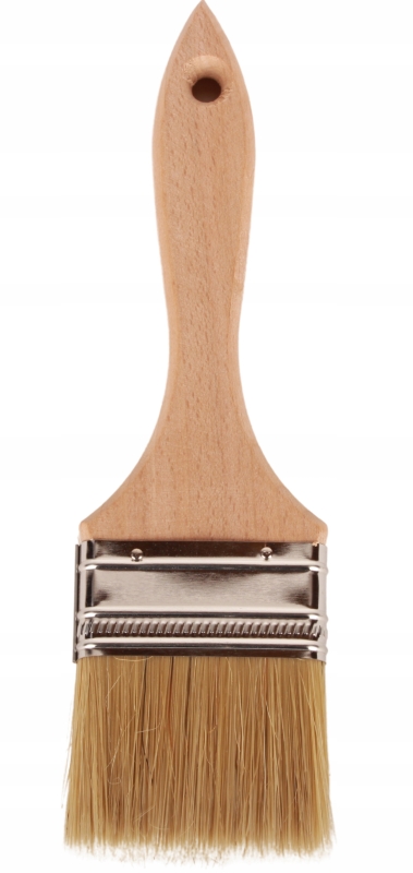 Pędzel do farb, 63mm, płaski, naturalny, profesjonalny