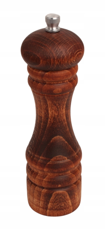 Młynek do pieprzu, ręczny, 18cm, mahoniowy, elegancki design