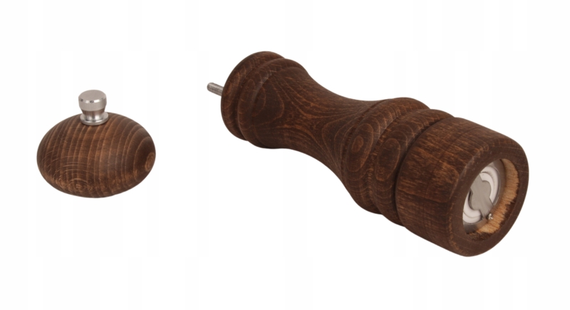 Ręczny młynek do przypraw, orzechowy, 18cm, kuchnia