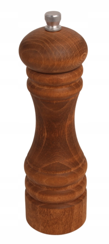Młynek do przypraw 18cm, tekowy, ręczny, ceramiczny mechanizm
