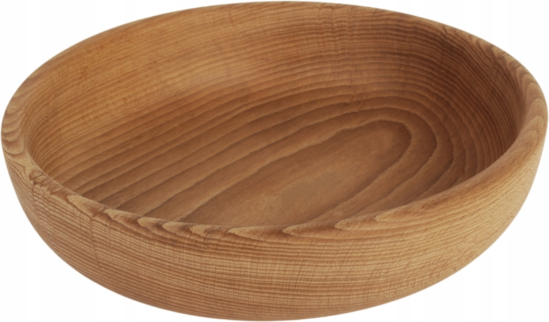 Miska drewniana 25 cm, do sałatek, owoców, rustykalny styl