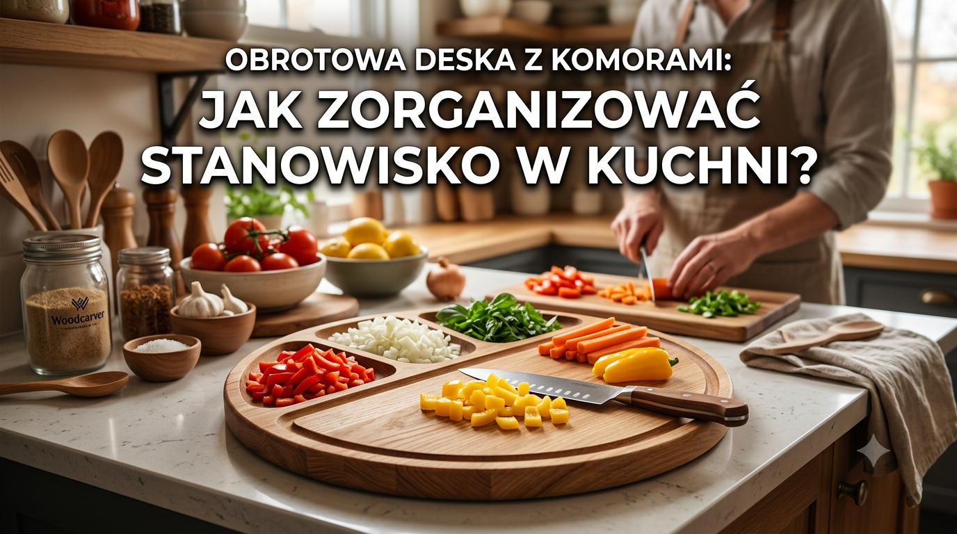 Obrotowa deska z komorami: Jak zorganizować stanowisko w kuchni?