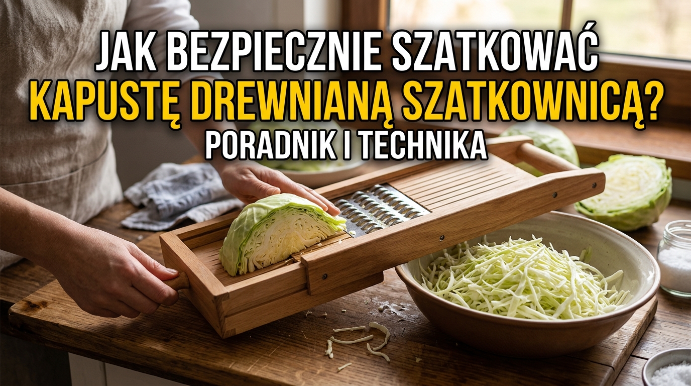 Jak bezpiecznie szatkować kapustę drewnianą szatkownicą? Poradnik i technika