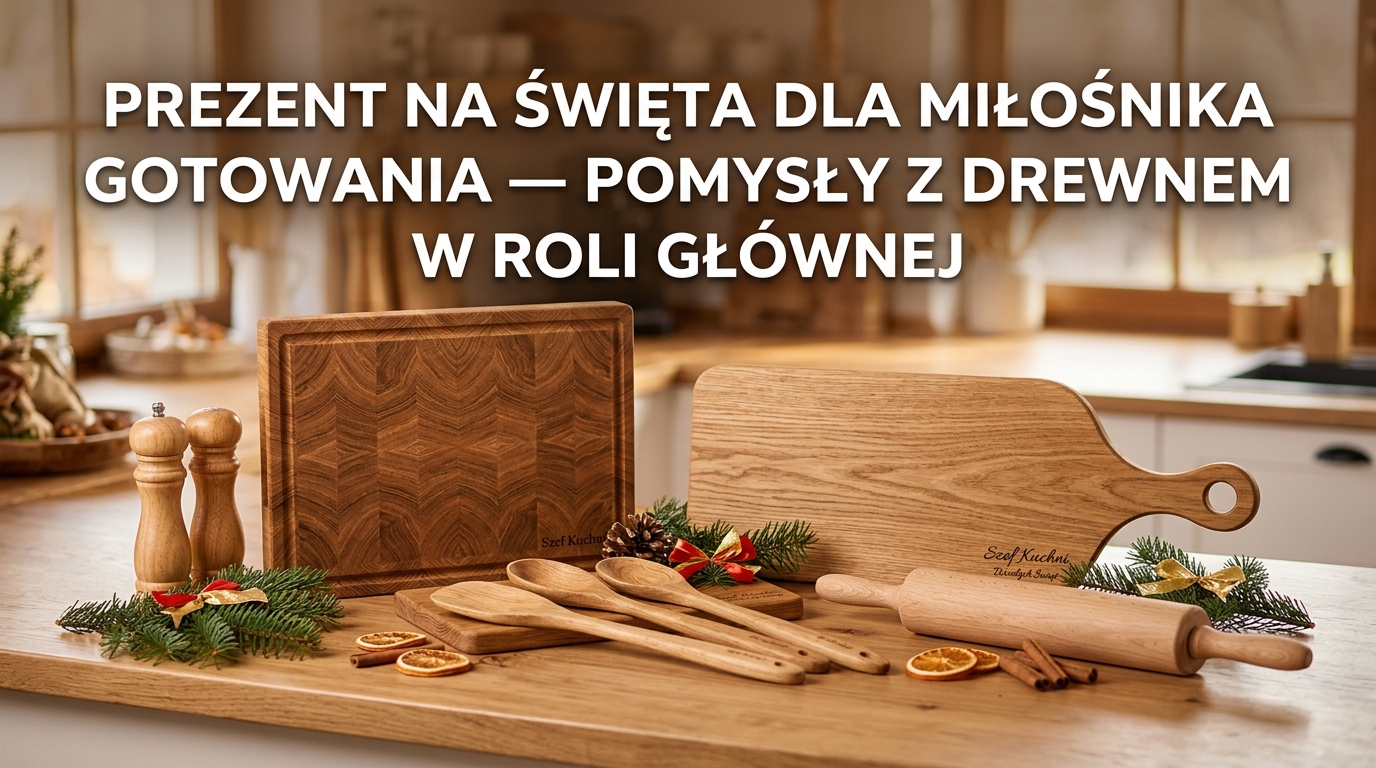 Prezent na święta dla miłośnika gotowania - pomysły z drewnem w roli głównej