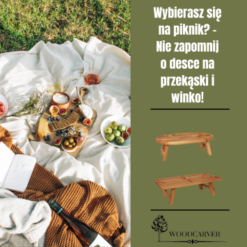 Wybierasz się na piknik? - Nie zapomnij o desce na przekąski i winko!