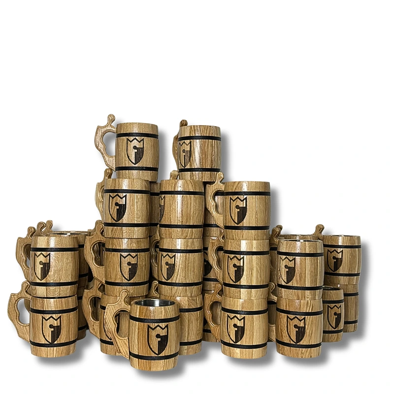 Beer mugs with a logo, batch order