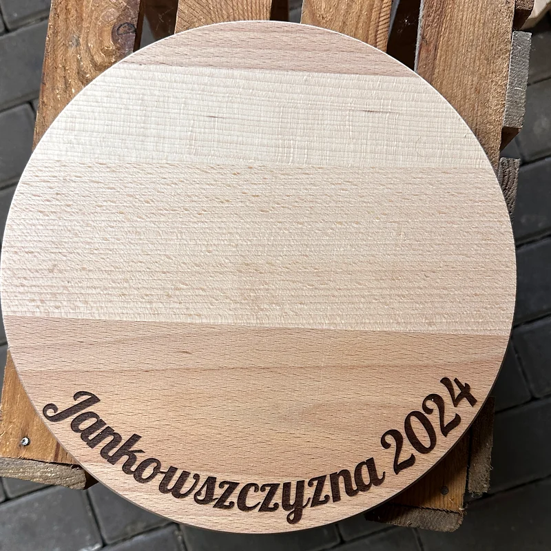 Board with an anniversary inscription